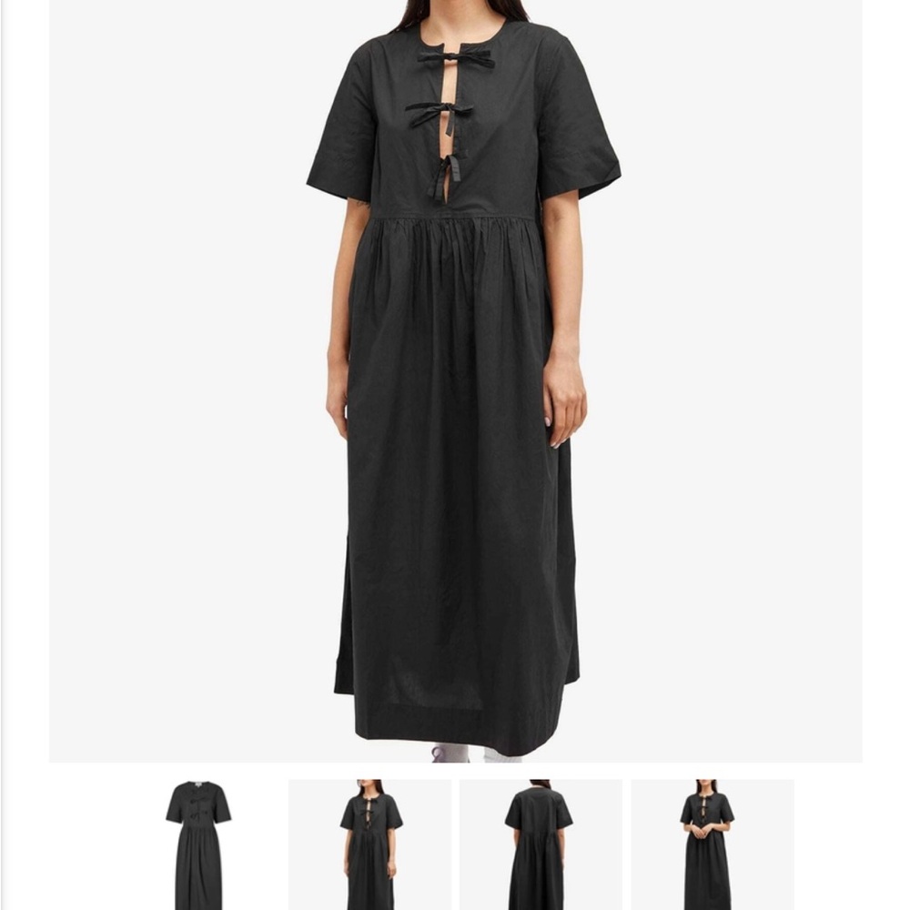 GANNI Tie Front Dress